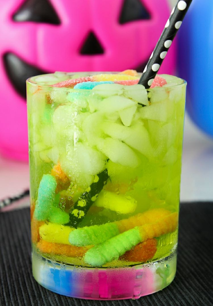 koktail-recept-ovocné želé-halloween