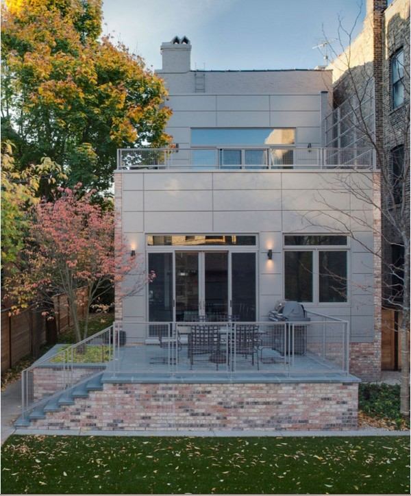 luxusná rezidencia na štyroch poschodiach bočný pohľad