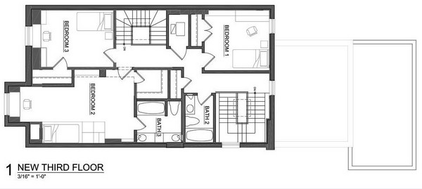 rezidencia vhodná pre deti na modernom poslednom poschodí na štyroch poschodiach