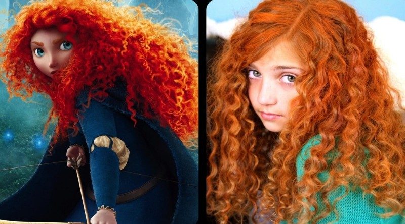 Myšlienka účesu na kučery inšpirovaná Disney Brave