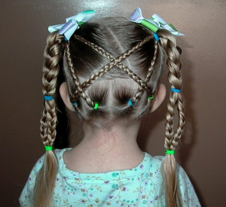 Zábavný nápad na účes pre malé dievčatá detské účesy pre dievčatá vtipný nápad slučky pippi zoepfe