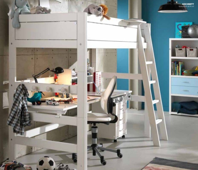 detské loftové postele-písací stôl-chlapec-doživotie