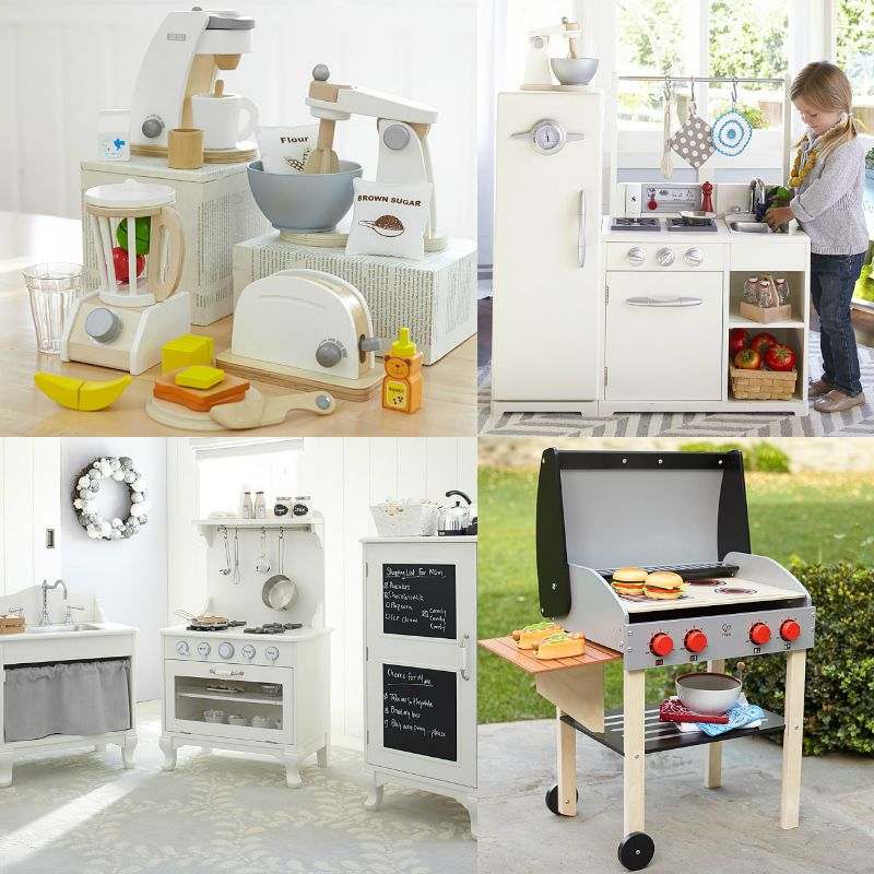 Detská kuchynka-drevo-biela-maľba-starý-nábytok-budova