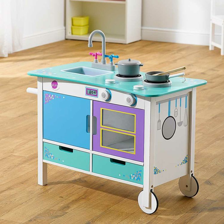 rolovateľný detský kuchynský ostrovček