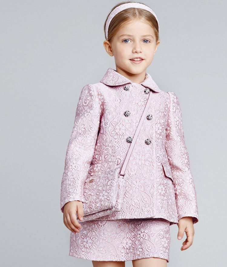 Detská móda-dievča-ružová-sviatočná-bunda-jar