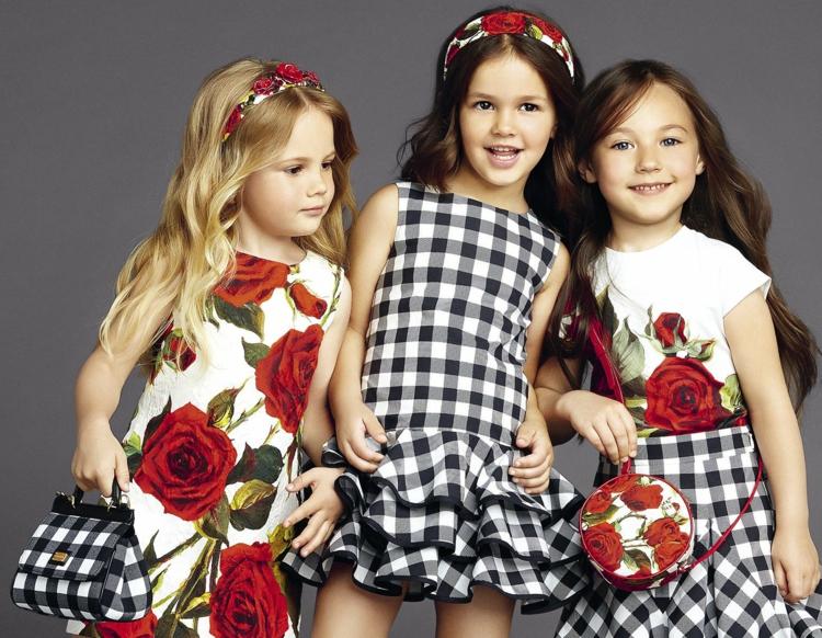 Detská móda-dievčatá-šaty-sukne-kvetinové motívy-nápady