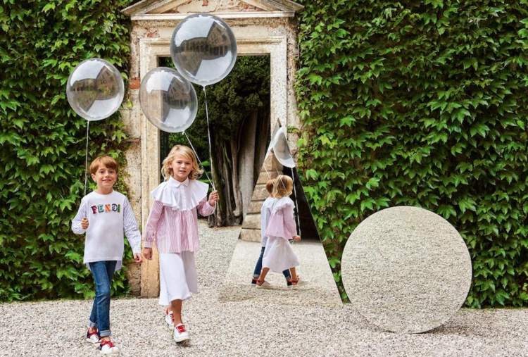 detská móda leto 2018 blúzka fendi maedchen ruesche knilanger biela sukňa