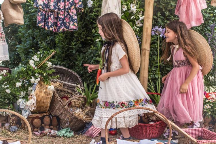 detská móda leto 2018 čipka s kvetinovým vzorom