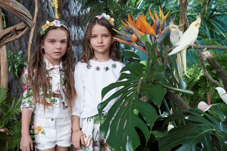 detská móda leto 2018 blúzka dievčenské šperky motívy džungle