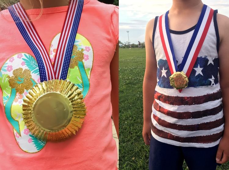 Medailová cena detských olympijských hier zo sladkostí