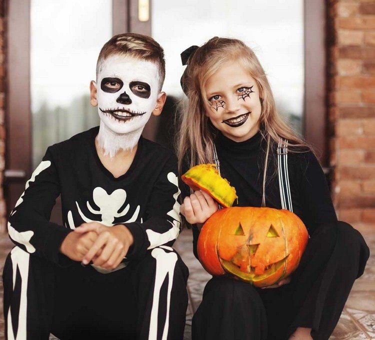 Nápady na líčenie pre deti na halloweensku párty