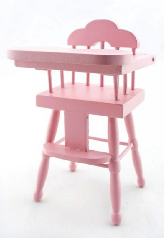 pre-dievčatá-vysoká stolička-vyrobená z dreva