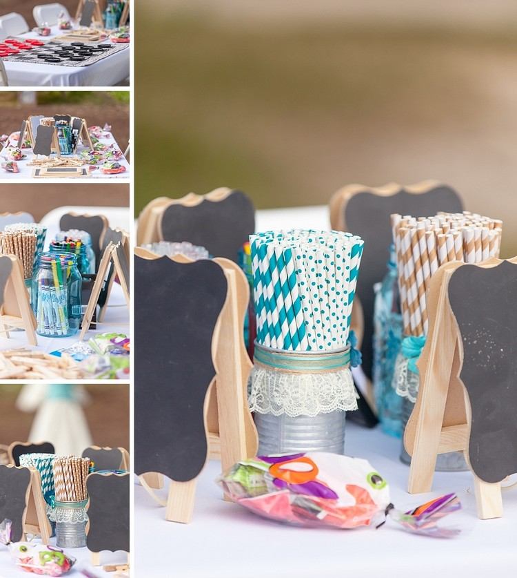 detský stôl na svadbu nápady nápady kriedová doska sladkosti