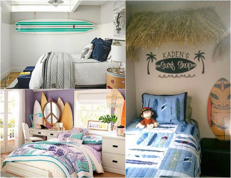 Nápady na dekoráciu škôlky motto surfovanie surfy nálepky na stenu