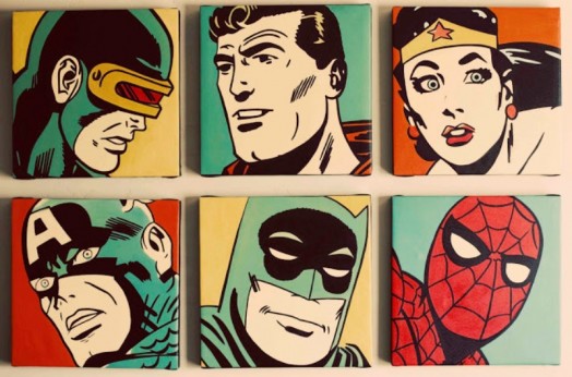 výzdoba škôlky so superhrdinskými motívmi pre chlapcov nástenná dekorácia