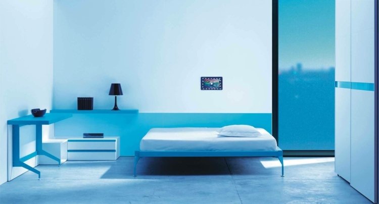 Nábytok do detskej izby nastaviť nápady modré steny