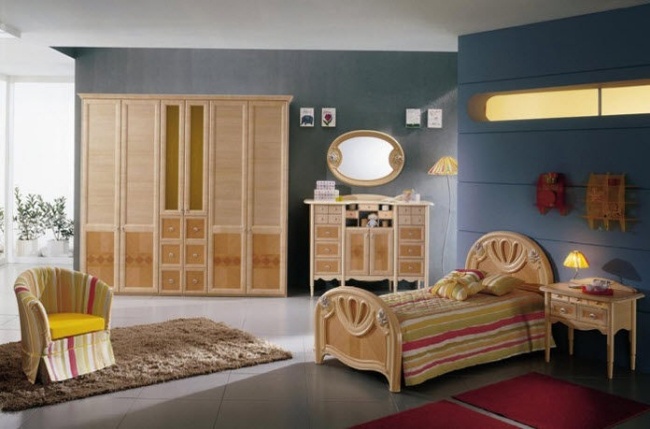 drevený nábytok návrh interiéru detskej izby od spoločnosti forni mobili