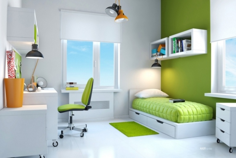 nápady-škôlka-pre-chlapcov-2015-posteľ-s-úložným-výsuvným lôžkom