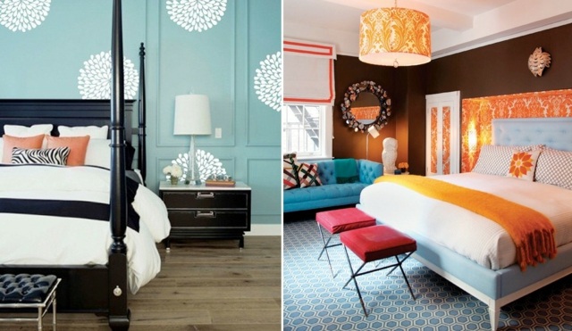 Izba pre mládež s manželskou posteľou v čokoládových farbách, klasický dekor