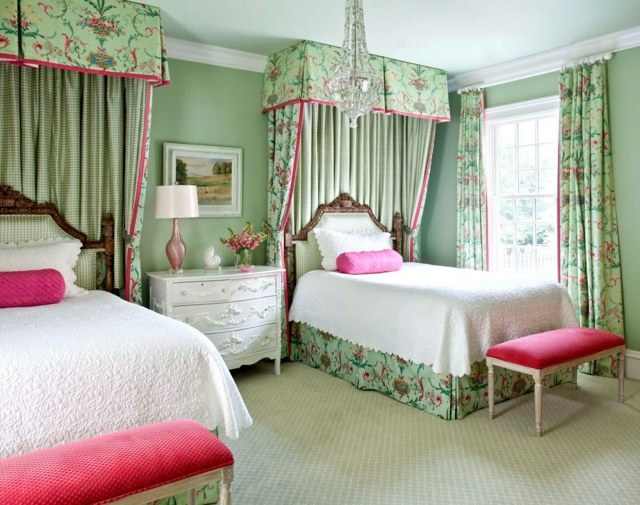 Nápady na dizajn steny Postavená detská izba v koloniálnom štýle