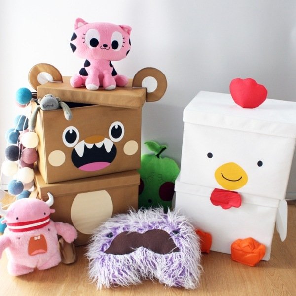 Uchovávajte hračky v škatuliach-atraktívny vzhľad