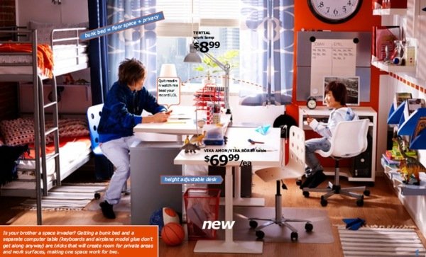 Myšlienka dizajnu detskej izby z ikea