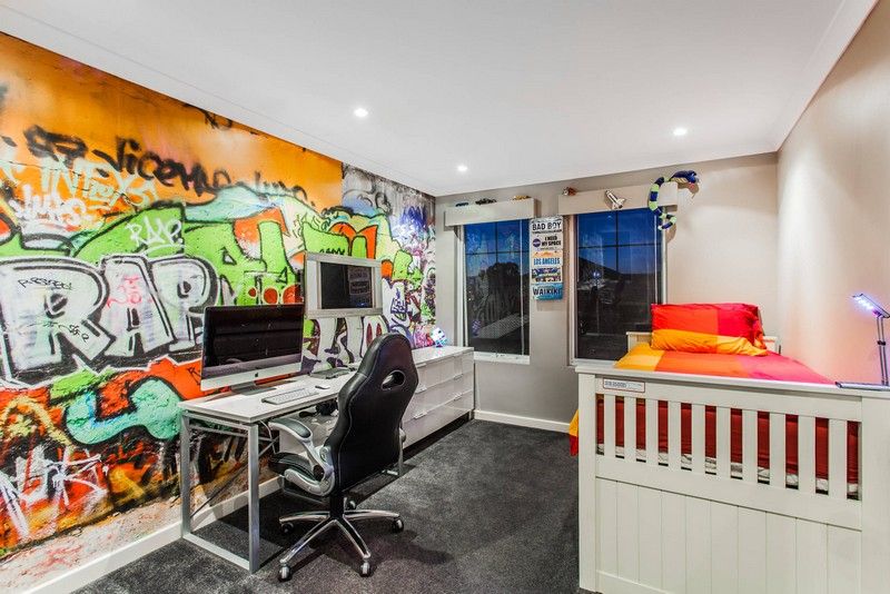 Detská izba-chlapec-graffiti-stena-dizajn-moderný-zaujímavý