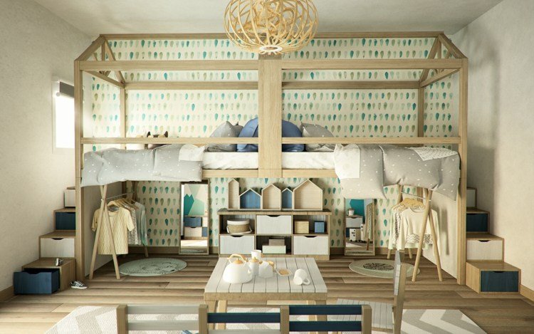 šatňa pre chlapcov v podkroví-hrací stôl