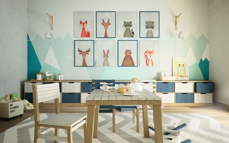 obrazy-nástenná dekorácia-hrací kútik-rustikálny