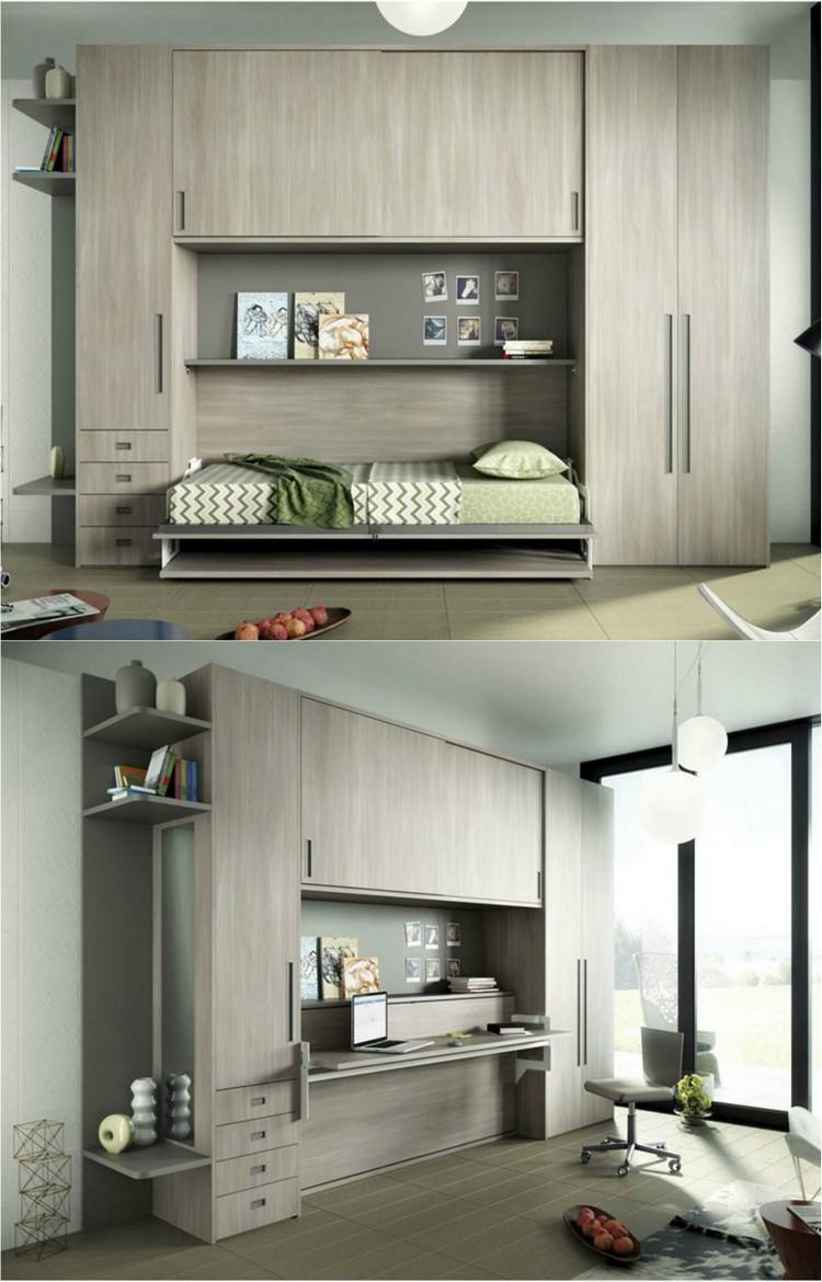 detská izba-izba pre mládež-nábytok-svetlý-dekor-dreva-skladacia-posteľ-písací stôl-954