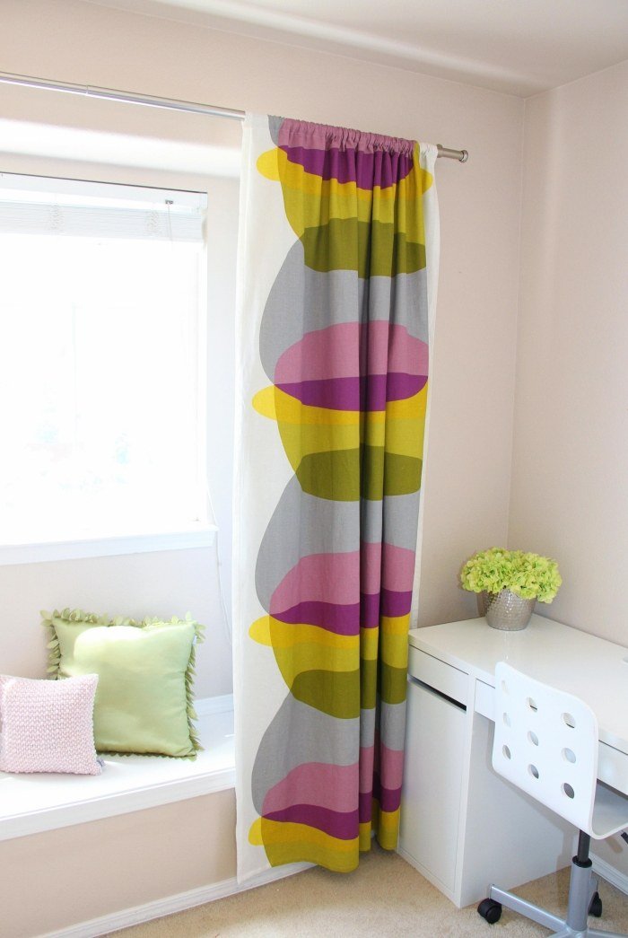 Detská izba-závesy-potlačená-dekorácia okna-ochrana pred slnkom-moderná