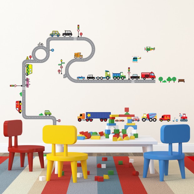 Chlapec roztomilý nápad na dizajn steny hrať nápady na rohu