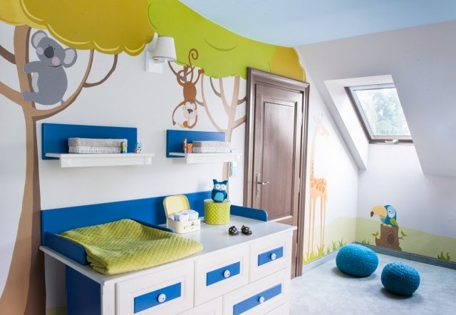 Steny detskej izby nápady nápady detská izba chlapci afrika zvieratá