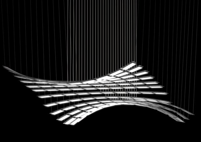 Kinetic OLED dizajnové svietidlo, seolux moduly, prispôsobiteľné seolux moduly kinetického oled svietidla prispôsobiteľné