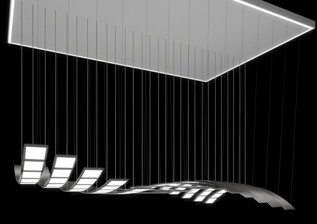 Kinetic OLED dizajnérske svetlo inovatívna technológia manta rhei Kinetic OLED design light inovatívny dizajn manta rhei