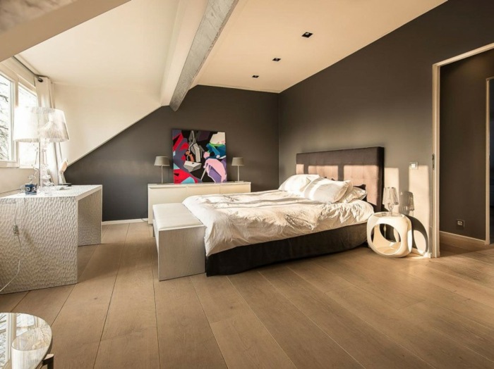 Šikmý strop nastaviť nápady steny moderného umenia