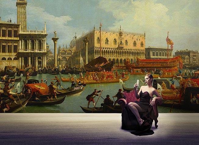 renesančné obrazy ryžový papier vytlačené tapety artmuro renesančný obrázok tapetu s potlačou ryžového papiera od Artmura