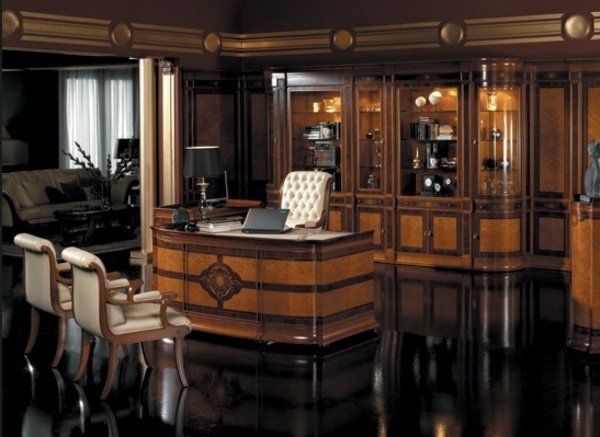 klasický štýl-španielsky-nábytok-domáca kancelária
