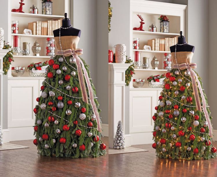 urobte jedľové šaty sami ozdobte nápady