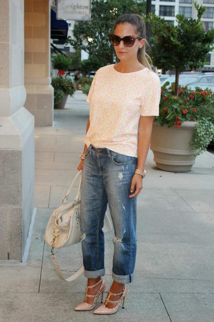 tipy na oblečenie boyfriend-jeans-idea-women-shoes-kabelka-biela