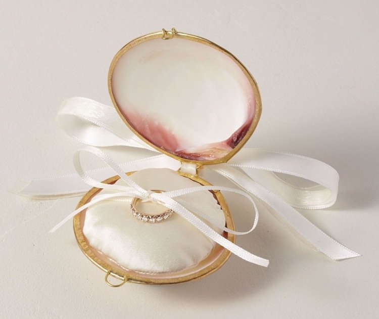 Balenie prsteňa Tinker Vyrobte si schránku na prstene z mušlí sami