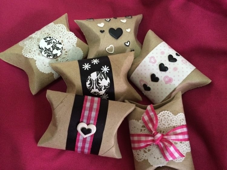 rolky z drobného darčekového balenia-toaletného papiera