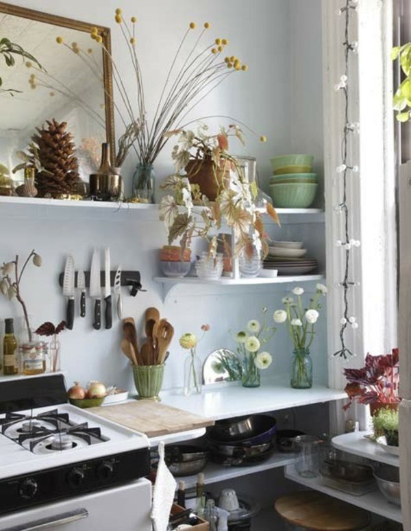 Dekorácia v malej kuchyni