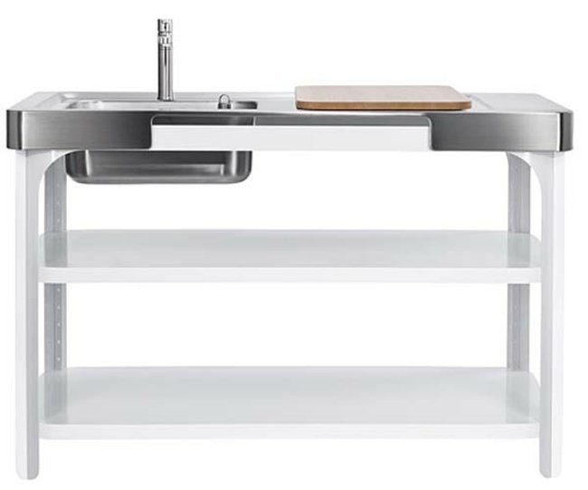 Drez z nerezovej ocele kuchynský kút Doska na krájanie z nehrdzavejúcej ocele na kuchynských policiach