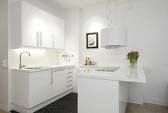 moderný dizajn s malým kuchynským nábytkom Nápady-dizajn kuchyne-pre-malé kuchyne