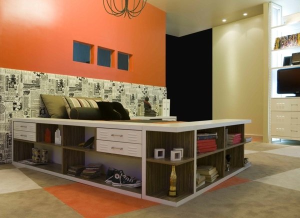 úložný priestor v malej spálni