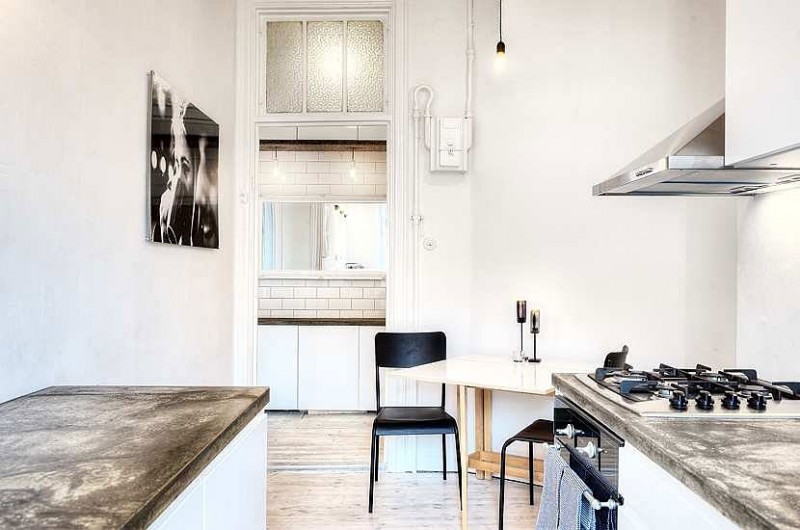 biely dizajn kuchyne - autentický