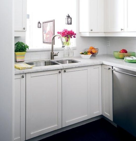 kuchyne moderné nápady interiéru pre malý obytný priestor