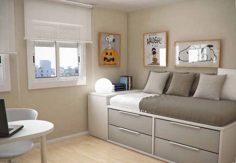 box na malú detskú izbu-interiérový dizajn-rodovo neutrálny-jednolôžkový box