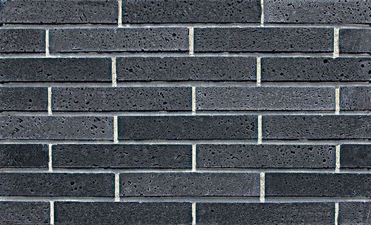 kladenie klinkerovej tehly sa šmýka mimo vonkajší obklad obklad steny vonkajší spoj fasády vzor spoje steny čierna tehla